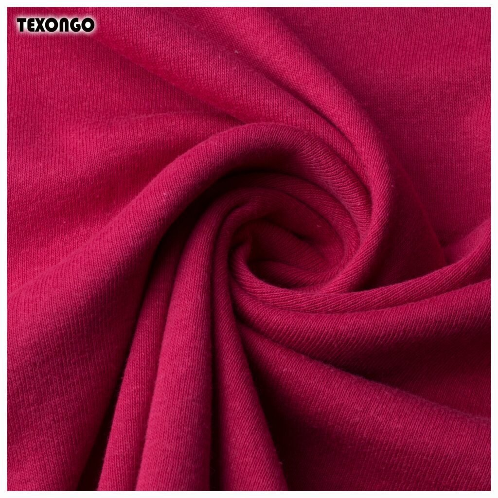 Pink Cotton Rib fabric - Texongo