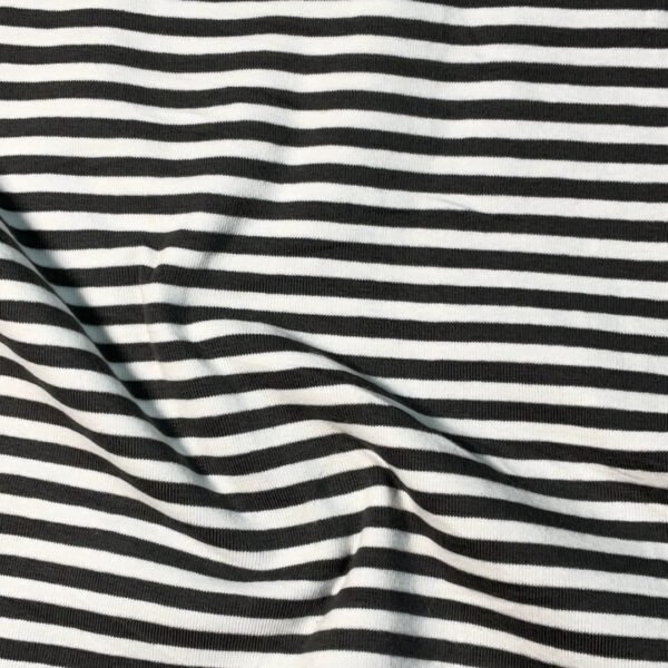 COTTON SPANDEX RIB STRIPE