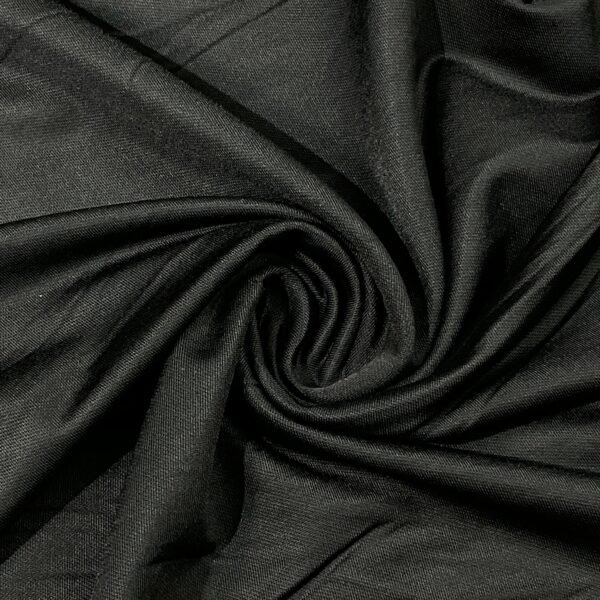 BLACK POLYESTER SPANDEX TERRY