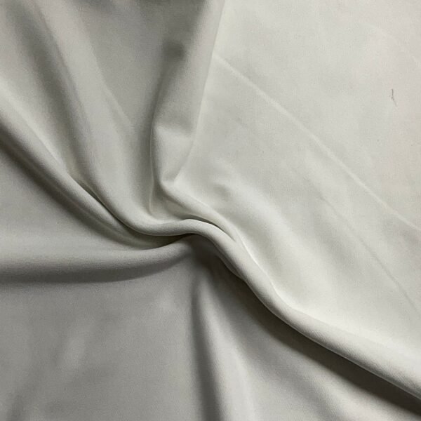 WHITE POLYESTER SPANDEX TERRY