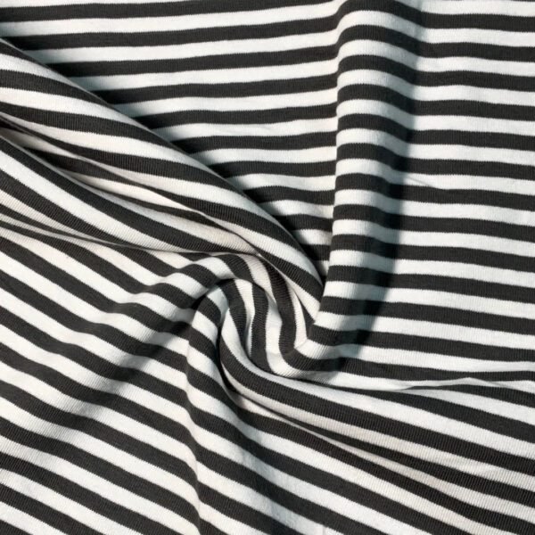 COTTON SPANDEX RIB STRIPE