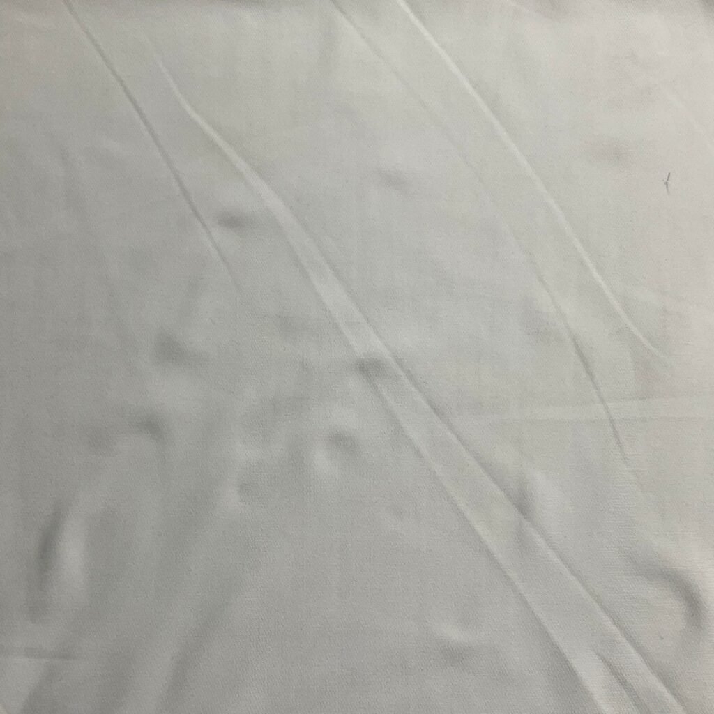 WHITE POLYESTER SPANDEX TERRY