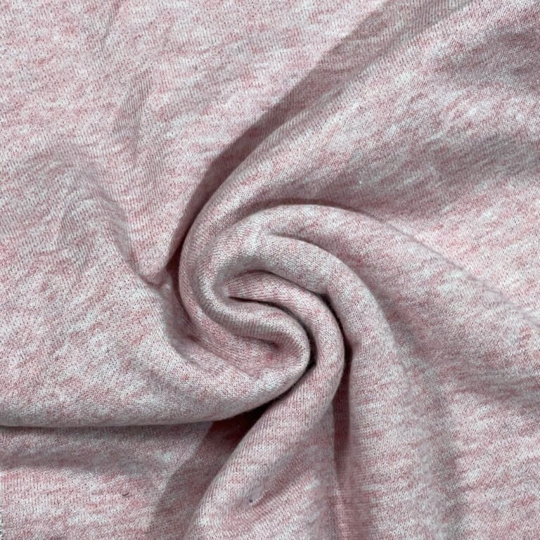PINK MALANGE POLYESTER COTTON TERRY