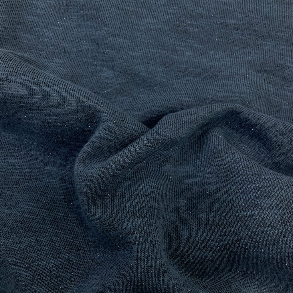 POLYESTER COTTON LUREX SLUB TERRY